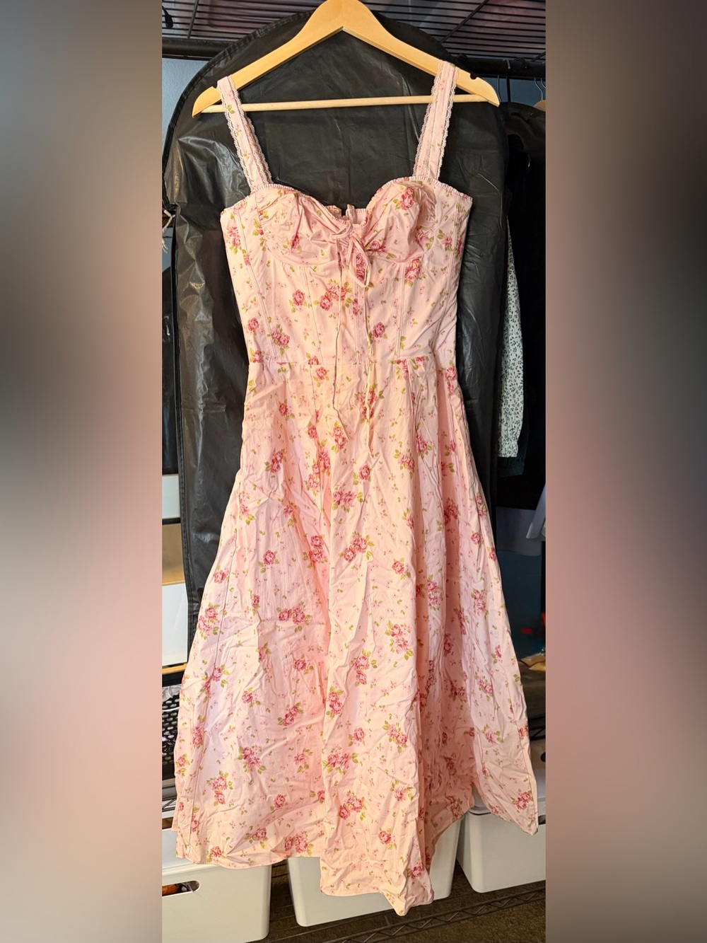 BNWT House Of CB Rosalee Floral Stretch Cotton Petticoat Dress - Picture 6 of 8
